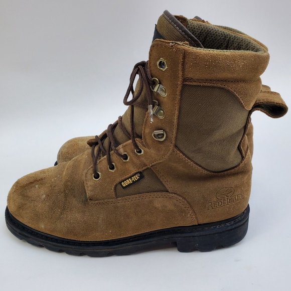 Men's Size 10 Redhead Leather Mid Calf 600 Gram Thinsulate Gore-Tex Vibram Boot - Picture 4 of 12